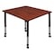 Regency Square Mobile Tables, 48 W, 48 L, 23-34 H, Wood, Metal, Cherry TB4848CHAPCBK - alternate 1